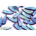Bird Feather Beads N. 4 JET FULL AB