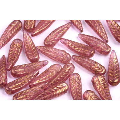 Bird Feather Beads N. 45 CRYSTAL VIOLET LUSTER