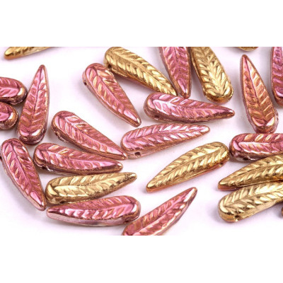 Bird Feather Beads N. 46 CRYSTAL CALIFORNIA PINK