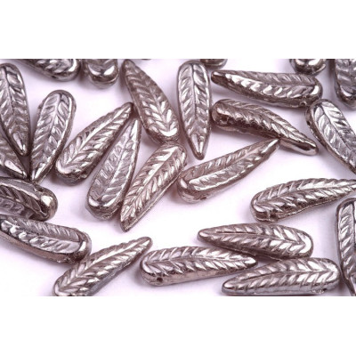 Bird Feather Beads N. 49 CRYSTAL TRASPARENT FULL CROM