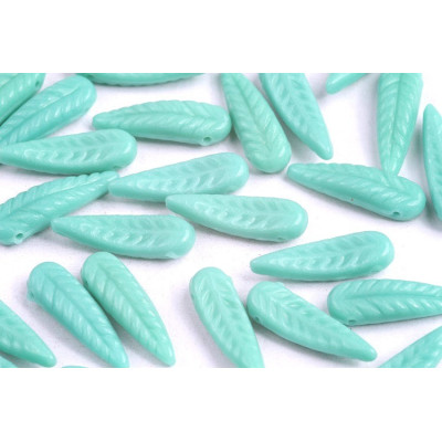 Bird Feather Beads N. 61 TURQUOISE GREEN