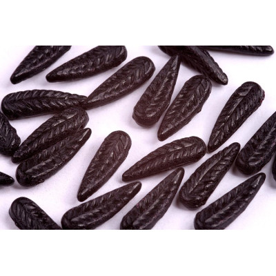 Bird Feather Beads N. 62 JET HEMATITE