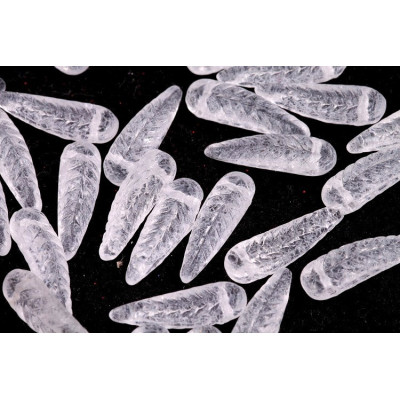 Bird Feather Beads N. 64 CRYSTAL AB