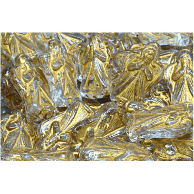 Angel Beads 23x13mm Crystal Gold 00030-54302 | Rutkovsky Glass