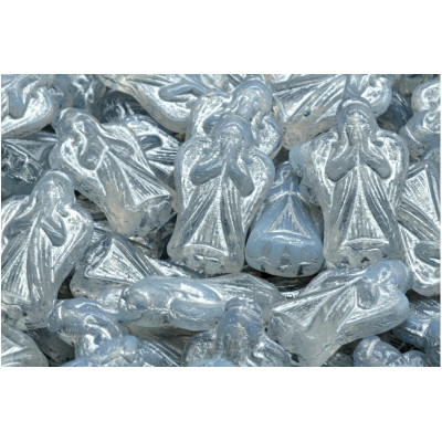 Angel Beads 23x13mm White Opal Stone Grey 01000-54301 | Rutkovsky