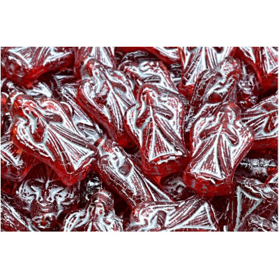 Angel Beads 23x13mm Ruby Stone Grey 90080-54301 | Czech Glass