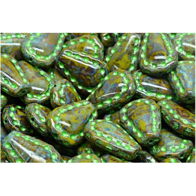 Lacy Tear Beads N. 3435 Grün