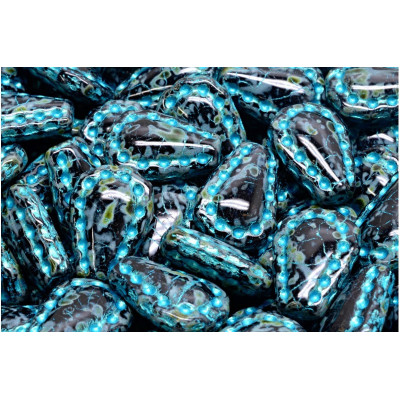 Lacy Tear Beads N. 3439 Black