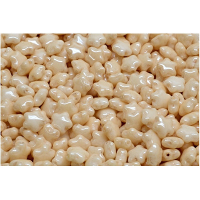 Flat Star Beads 6x6mm Beige Alabaster 02010-14413 | Rutkovsky