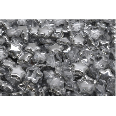 Flat Star Beads 8x8mm Crystal Labrador 00030/27001 | Rutkovsky