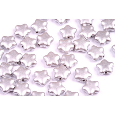 Flat Star Beads 8x8mm Crystal Bronze Aluminium 01700 | Glass Beads