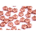 Flat Star Beads 8x8mm Crystal Bronze Vintage Copper 00030/01770
