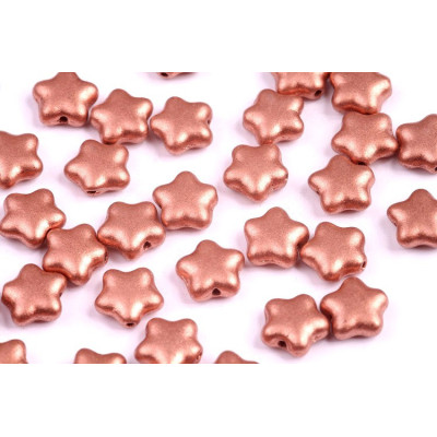 Flat Star Beads 8x8mm Crystal Bronze Vintage Copper 00030/01770