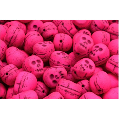 Skull Beads N. 3388 ALABASTER PINK NEON