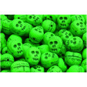 Skull Beads N. 3389 ALABASTER GREEN NEON