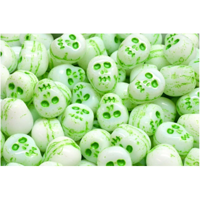 Skull Beads N. 3393 Bianco