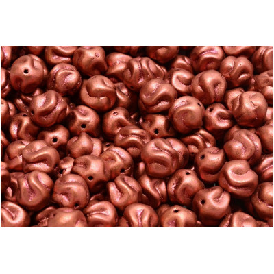 Yarn Ball Beads N. 5 CRYSTAL BRONZE FIRE RED