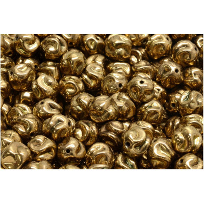 Yarn Ball Beads N. 13 JET GOLD BRONZE