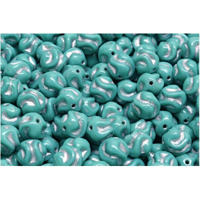 Yarn Ball Beads N. 14 TURQUOISE GREEN/Grey