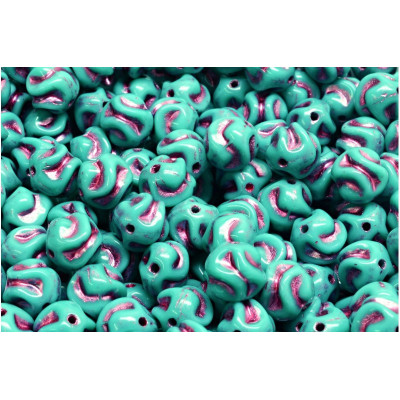 Yarn Ball Beads N. 17 TURQUOISE GREEN PINK DECOR