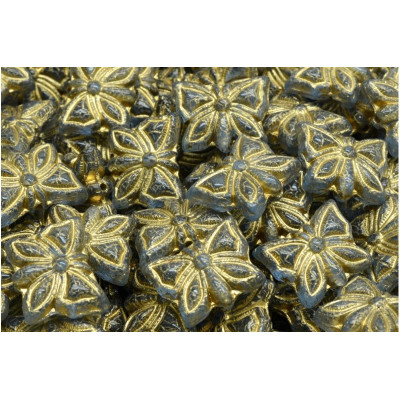 Butterfly Beads N. 2865 LIGHT SAPPHIRE/GOLD