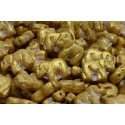 Elephant Beads N. 1714 OPAQUE BEIGE SPOTTED