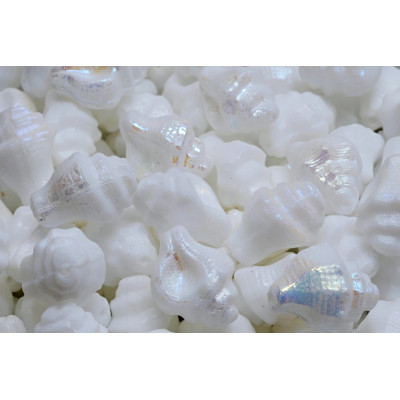 Murex Shell Beads 15x12mm White Alabaster AB 02010-28701 | Rutkovsky