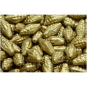 Miter Shell Beads 16x8mm Gold 02010-04302 | Rutkovsky Czech Glass
