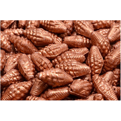 Miter Shell Beads 16x8mm Copper 04319 | Rutkovsky Czech Glass