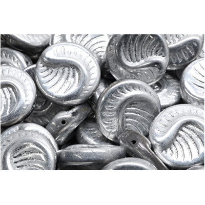 Fossil Coin Beads 19x19mm Crystal Labrador 27003 | Rutkovsky