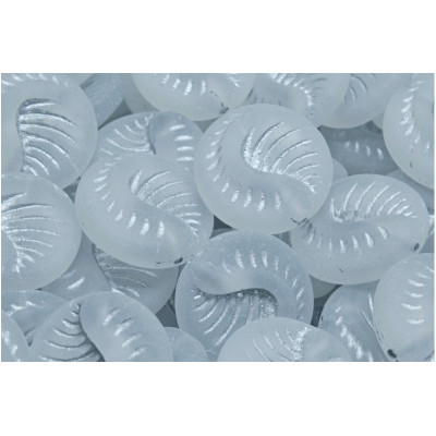 Fossil Coin Beads 19x19mm Crystal Matte Grey 00030-54301-84100