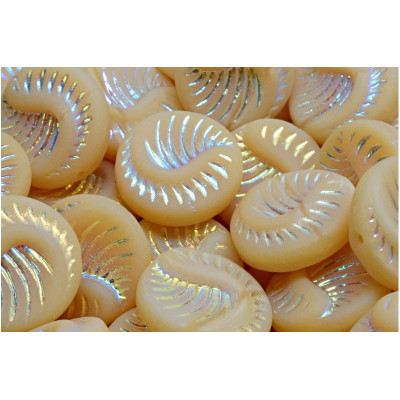 Fossil Coin Beads 19x19mm Beige AB 11111-28703-84100 | Rutkovsky