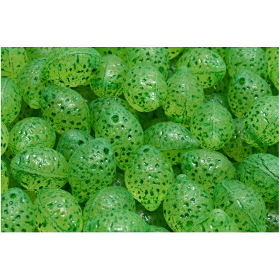 Lemon Beads 10x14mm Lime Green 80130-54315 | Rutkovsky Czech Glass