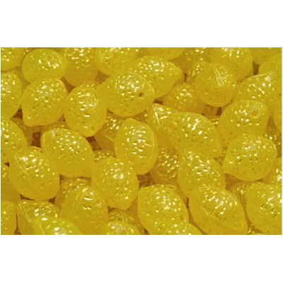 Lemon Beads 10x14mm Yellow 80130-54320 | Czech Glass Beads