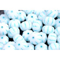 Pumpkin Beads 8x11mm Light Blue Opal 02010/54308 | Rutkovsky