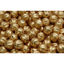 Melon Beads 8x8mm Crystal Bronze Pale Gold 00030/01710 | Rutkovsky