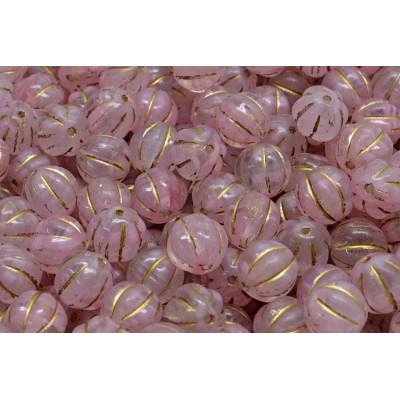 Pink Melon Beads 8x8mm Rutkovsky Czech Glass 76018/54302 | 12pcs