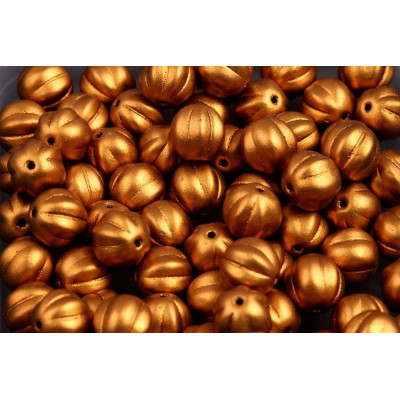 Melon Beads 8x8mm Crystal Bronze Gold 00030/01740 | Rutkovsky