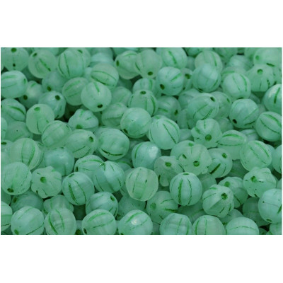 Melon Beads 6x6mm Green Rutkovsky R0632-54315-84100 | Czech Glass
