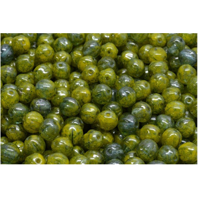 Melon Beads 6x6mm Green R0812-15464 | Czech Glass Beads