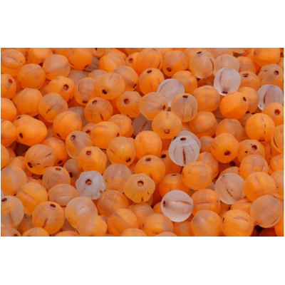 Orange Melon Beads 6x6mm Rutkovsky R0912-54319-84100 | Czech Glass