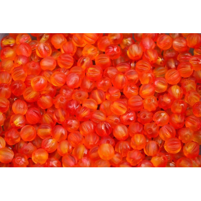 Melon Beads 4x4mm Crystal Matt Hyacinth Orange 00030 | Rutkovsky