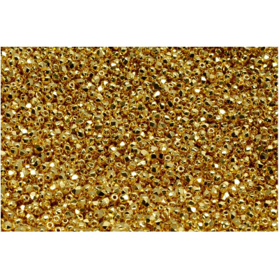 Fire Polished Beads 2mm Gold 03000-35000 | Czech Glass Beads