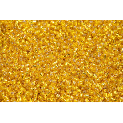 Matubo 10/0 Seed Beads Amber Silver Lined 80020-81800 | Glass Beads