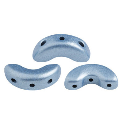 Arcos® par Puca® 122 Metallic Mat Light Blue 79030 | 3-Hole Beads