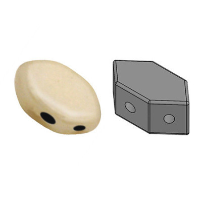 Paros® par Puca® 7x4mm Opaque Beige Ceramic Look 03000/14413