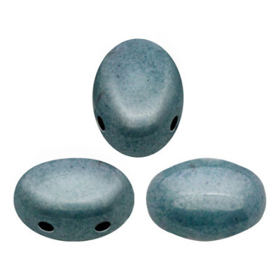Samos par Puca 5x7mm Opaque Blue Ceramic 113 | Czech Glass Beads