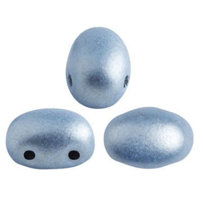 Samos par Puca 5x7mm Metallic Mat Light Blue 23980 | Czech Beads