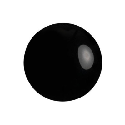 Cabochon par Puca® 18mm Opaque Jet Black 23980 | Czech Glass