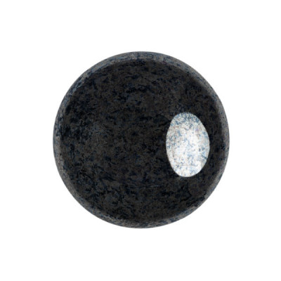 Cabochon par Puca® 18mm Jet Hematite 23980/14400 | Glass Beads